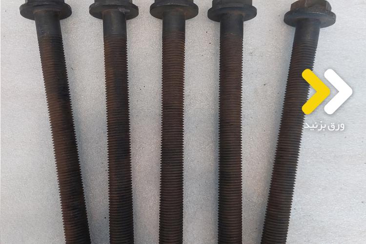 HEX Hood Stud Bolt of Turbine Cover  B7 :Grade ASTM A193 AAS